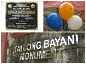 Steve Borsuk Tatlong Bayani Monument